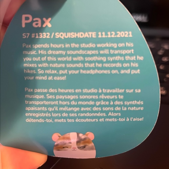 Original Squishmallows Pax the Guinea Pig NWT - Picture 4 of 7